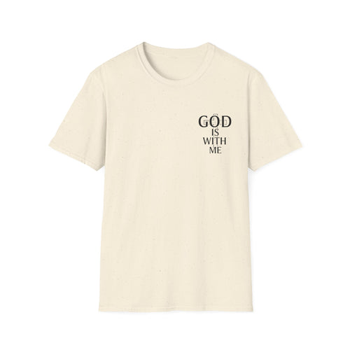 Christian T-Shirt — "God Is With Me" Front & "The Lord Is My Strength" Back